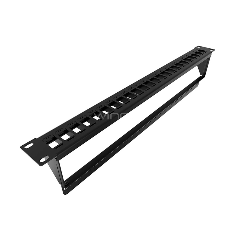 Panel para Rack Nexxt de Interconexión (24 Puertos, Modular, U/UTP, 1U)