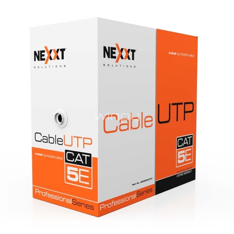 Cable de Red Nexxt UTP Cat5e (305 Metros, Negro)