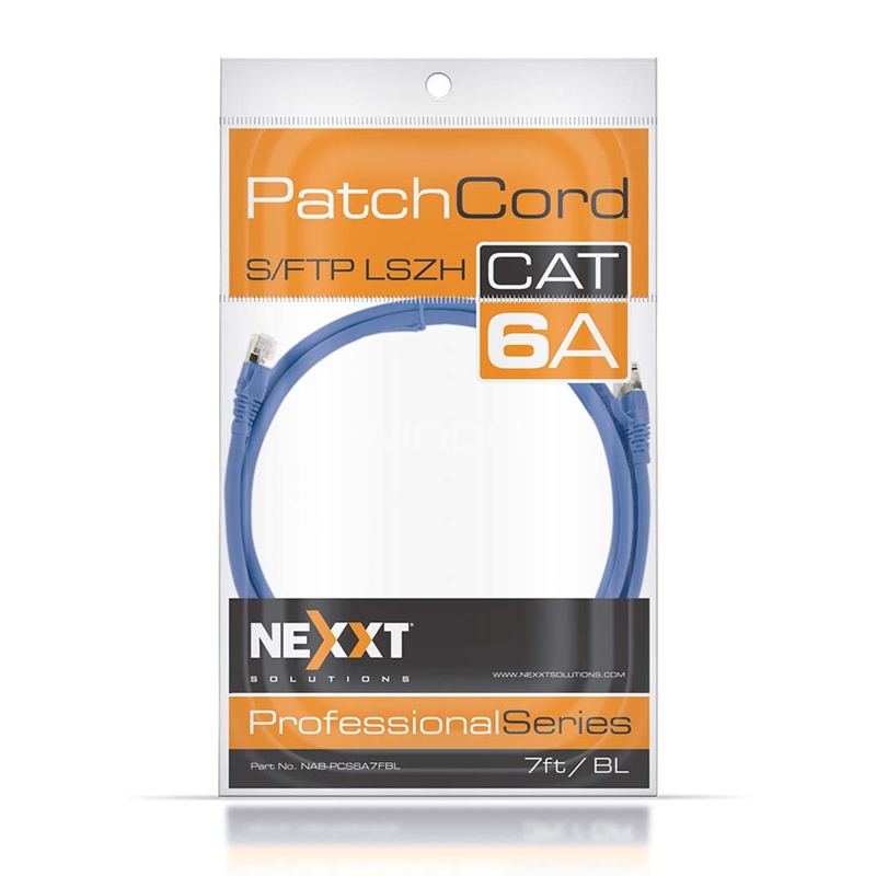 Cable Nexxt Patch de RJ-45 a RJ-45 (2.1 Metros, UTP, Cat6, Azul)