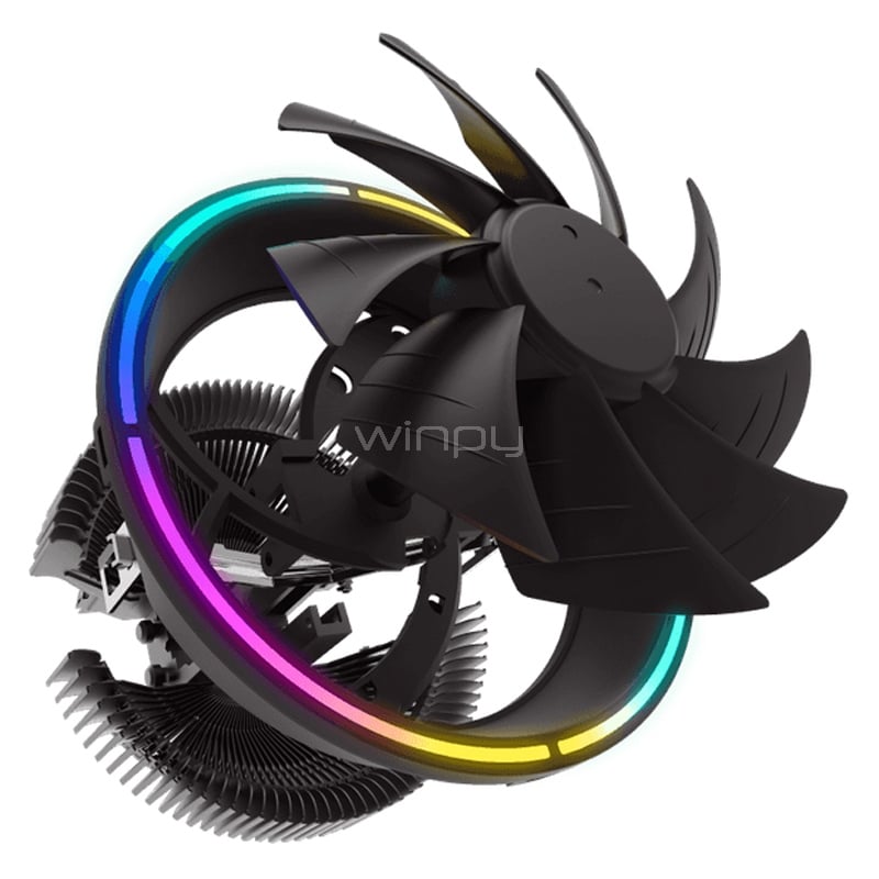 Ventilador Gamemax Gamma 200 RGB (120mm, 1800rpm, Intel-AMD)