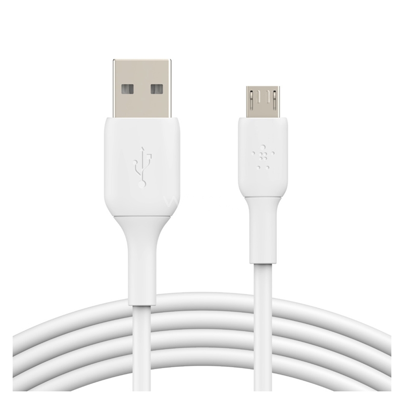 Cable Belkin de USB a Micro-USB  (1 Metro, Blanco)