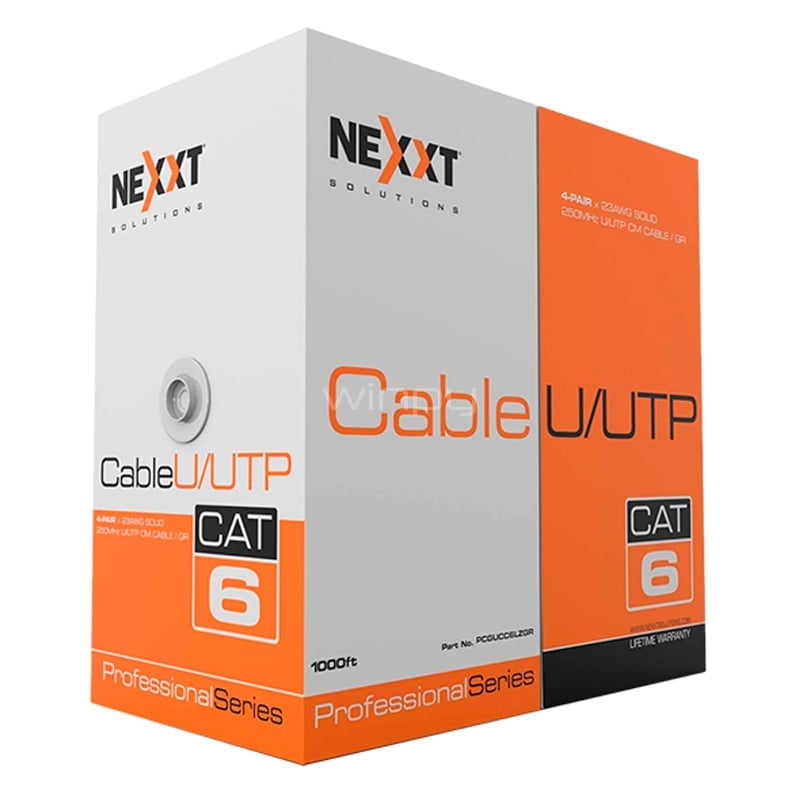 Cable de Red Nexxt UTP Cat6 (305 Metros, Gris)