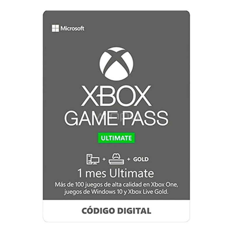 Suscripción Microsoft Xbox Game Pass Ultimate (1 Mes, Descargable)