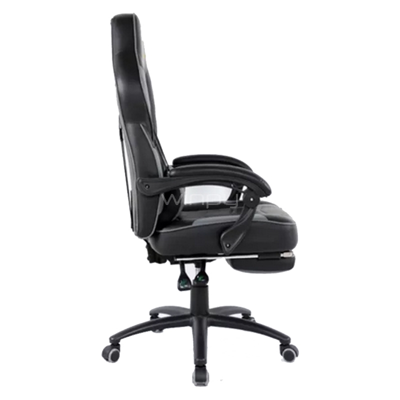 Silla Gamer CLIO Kaiteki (Ajustable, hasta 150Kg, Negro/Gris)