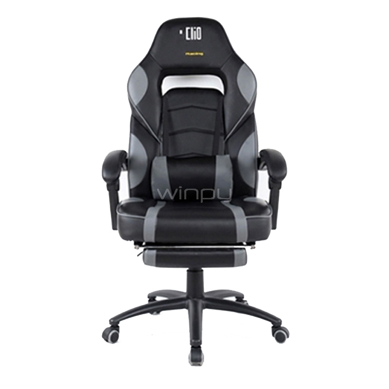 Silla Gamer CLIO Kaiteki (Ajustable, hasta 150Kg, Negro/Gris)