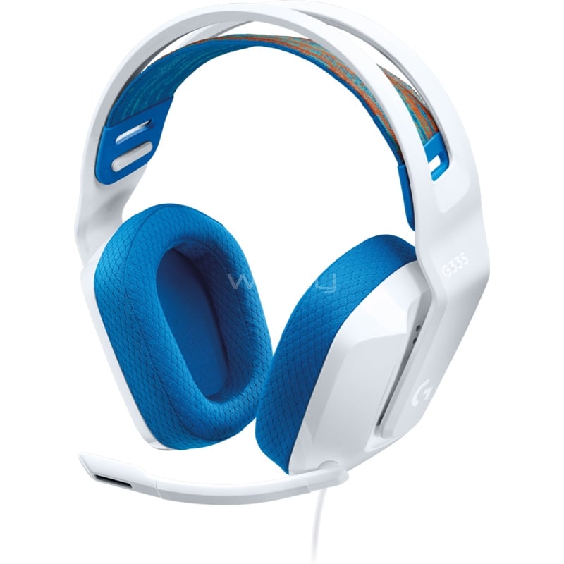 Audífonos Gamer Logitech G335 (Jack 3.5mm, Multiplataforma, Blanco)