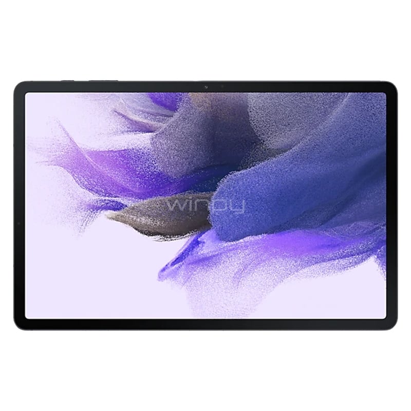 tablet samsung galaxy tab s7 fe de 12.4“ + keyboard cover y spen (octacore, 4gb ram, 64gb internos, mystic black)