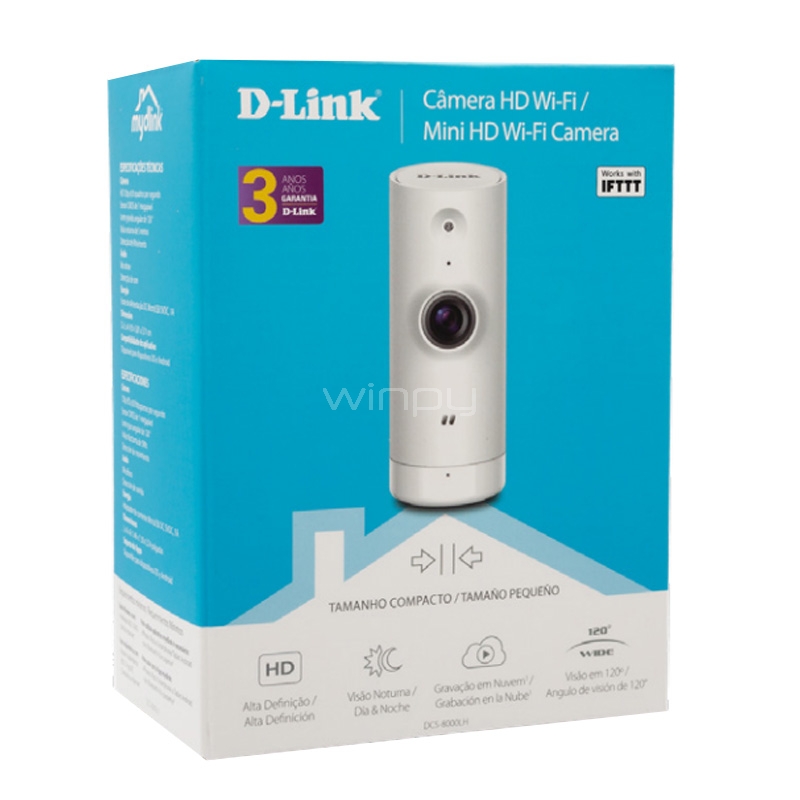 Cámara IP D-Link DSC-8000 Fija (HD, H.264, Wi-Fi)