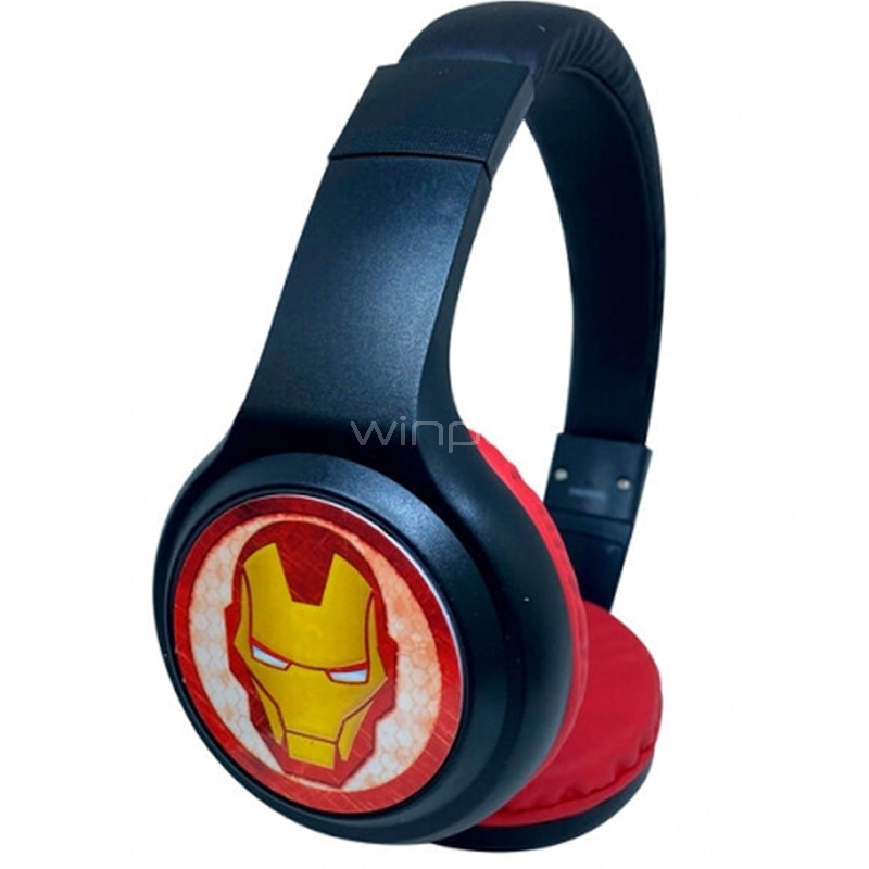 Audífonos para niños Marvel (Bluetooth, Iron Man)