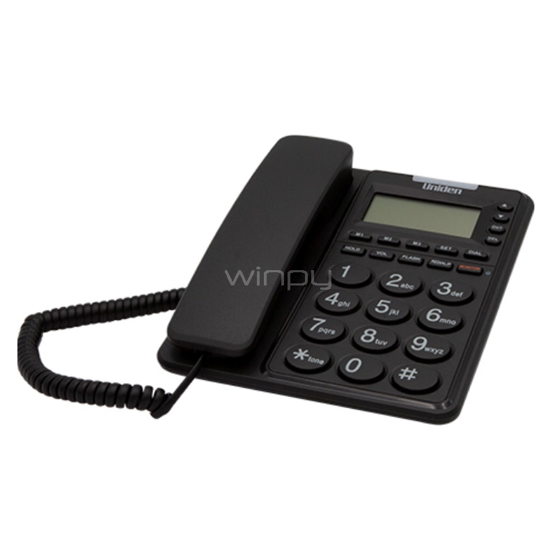 Teléfono Uniden 6408 Sobremesa (Manos Libres, Negro)