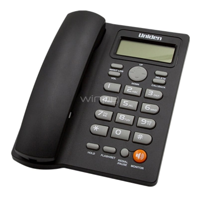 Teléfono Uniden 7413 Sobremesa (Negro)