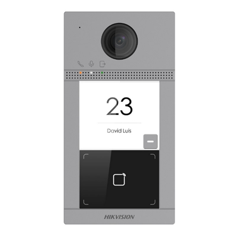 VideoPortero IP Hikvision de 1 botón (Wi-Fi, Ethernet, HD, 2MP, PoE)