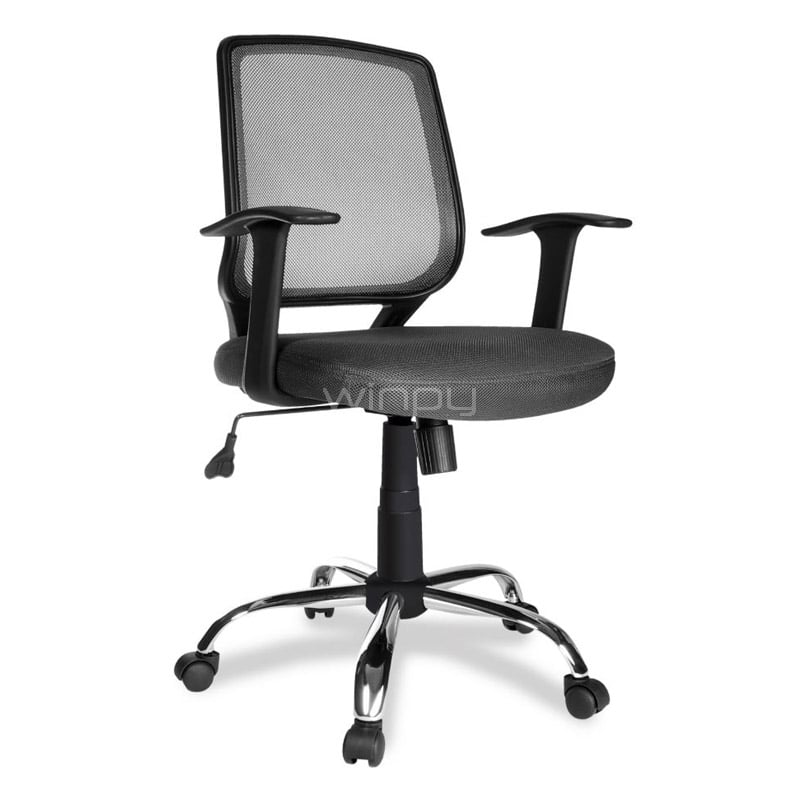 Silla Ejecutiva Xtech con Reposabrazos (hasta 90kg, Negro)