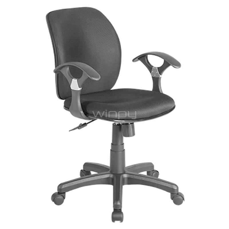 Silla Ejecutiva Xtech ERGO con repozabrazos (hasta 120kg, Negro)