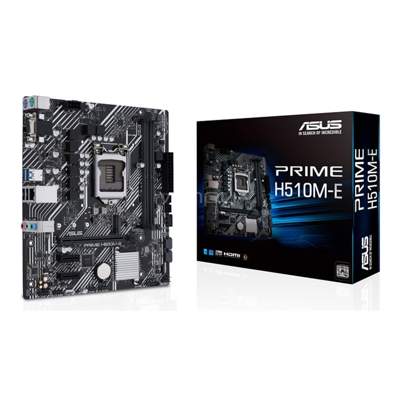 Placa Madre ASUS PRIME H510M-E (LGA1200, DDR4 2133/3200MHz, M.2, MicroATX)