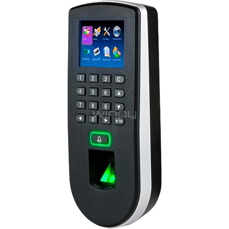 Terminal IP ZKTeco F19 Biométrico de Huellas (TCP/IP, RS232/485, USB-Host)