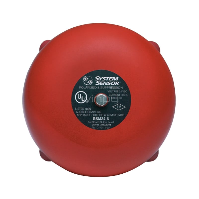 Campana Notifier de Alarma (6&ldquo;, 24 VDC)