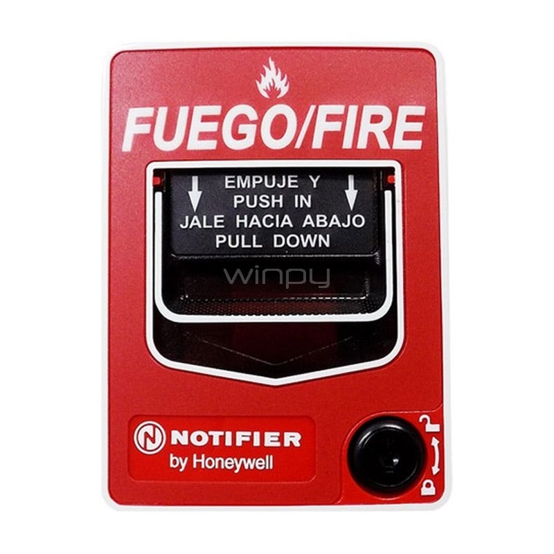 Estación Notifier Palanca Manual (Doble Acción, Español, Sin módulo)