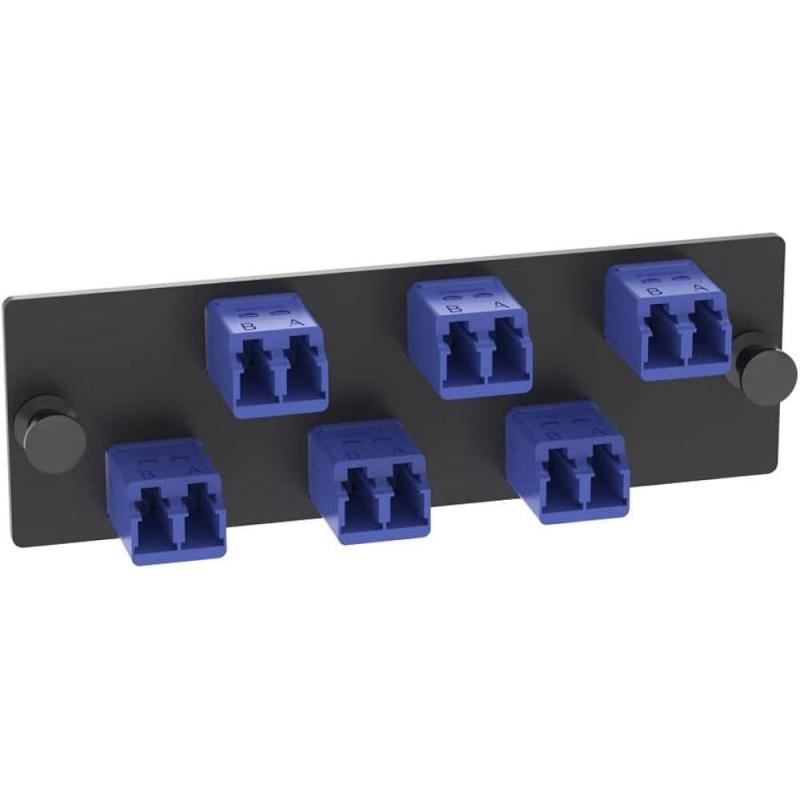 Panel Panduit Adaptador de Fibra (LC, OS1/OS2, LC Dúplex, Azul)