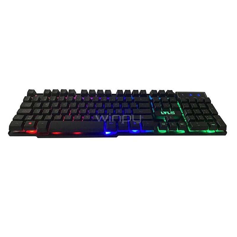 Teclado Gamer LvlUp Retroiluminado (Español, Negro) | LU734-NOC-SA-6