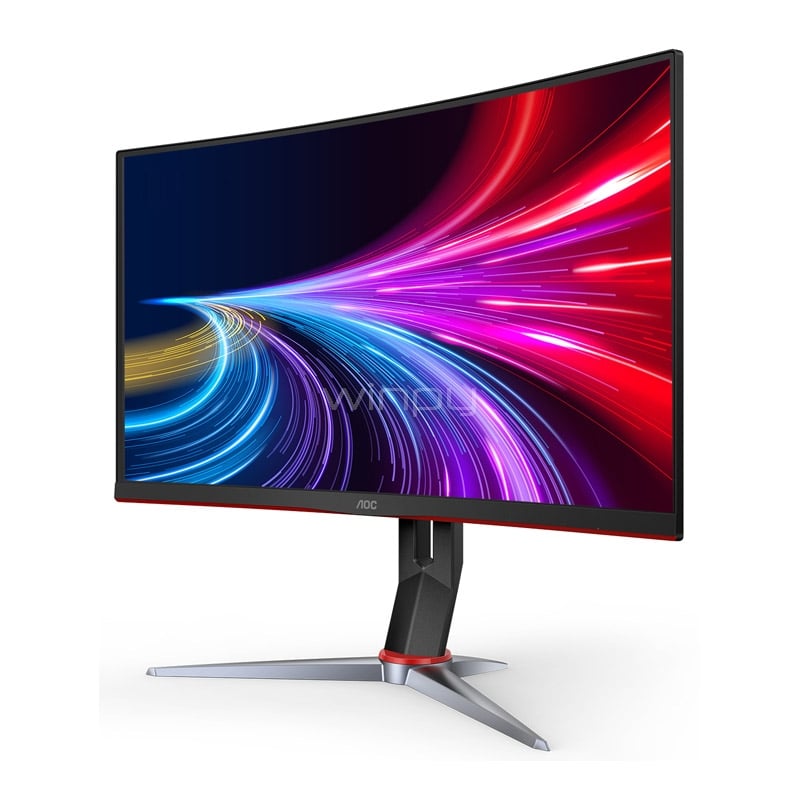 Monitor Gamer AOC Curvo de 27“ (VA, Full HD, 240Hz, 0.5ms, DP+HDMI, FreeSync, Vesa)