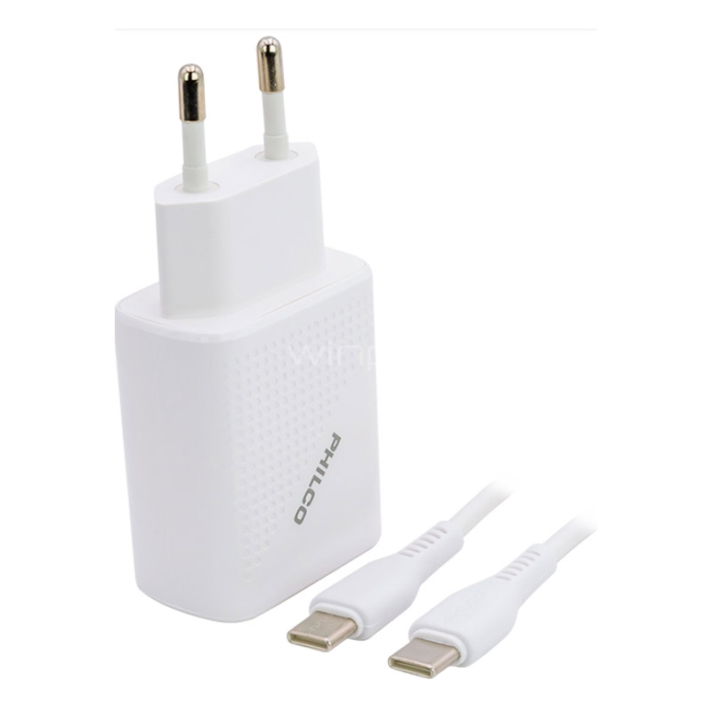 Cargador Philco USB-C de 18 Watts (Carga Rápida)