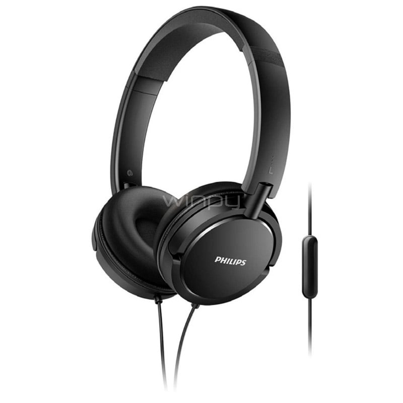 Audífonos Philips SHL5005 (Jack 3.5mm, Negro)
