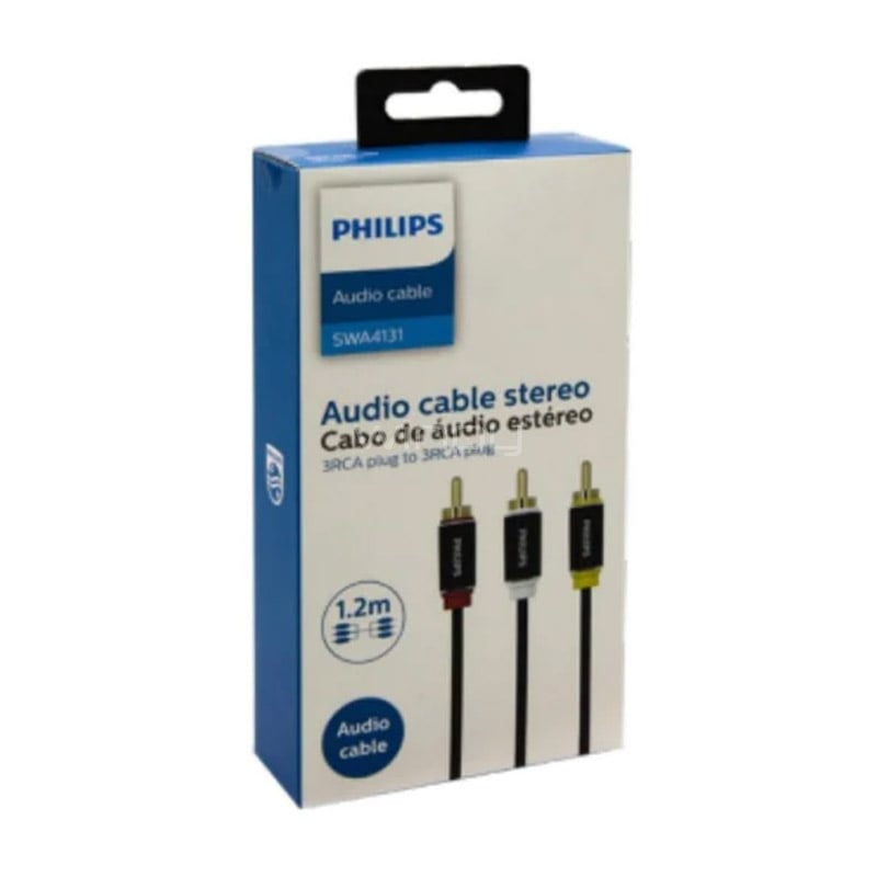 Cable RCA Philips SWA4131 Audio/Video (1.2 metros, Negro)