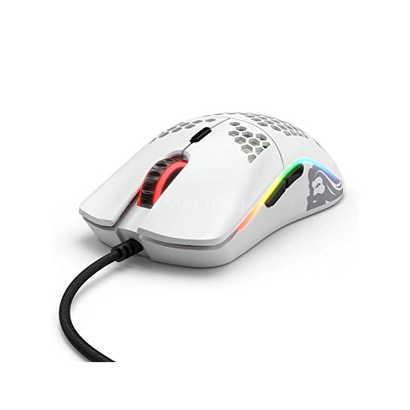 Mouse Gamer Glorious Model D (Pixart PMW-3360, 12.000dpi, Blanco)