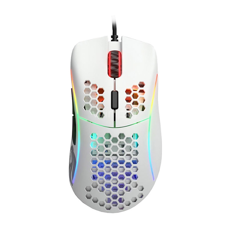 Mouse Gamer Glorious Model D (Pixart PMW-3360, 12.000dpi, Blanco)