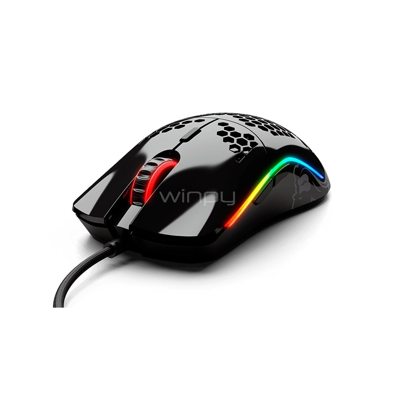 Mouse Gamer Glorious Model O (Pixart PMW-3360, 12.000dpi, Negro Brillante)