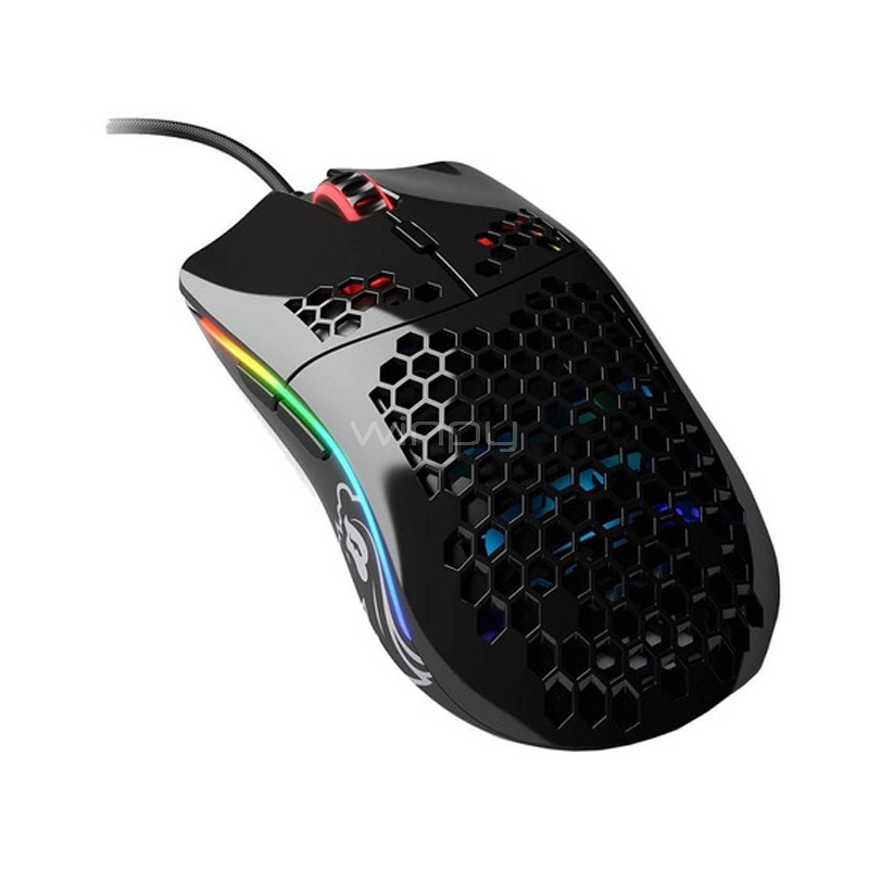 Mouse Gamer Glorious Model O (Pixart PMW-3360, 12.000dpi, Negro Brillante)