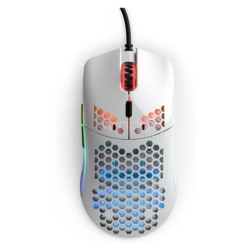 Mouse Gamer Glorious Model O (Pixart PMW-3360, 12.000dpi, Blanco Brillante)