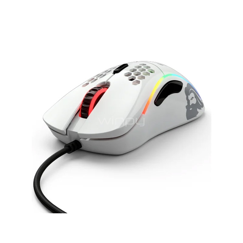 Mouse Gamer Glorious Model O (Pixart PMW-3360, 12.000dpi, Blanco Brillante)