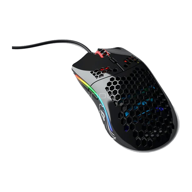 Mouse Gamer Glorious Model O- (Pixart PMW-3360, 12.000dpi, 58 Gramos, Negro Brillante)