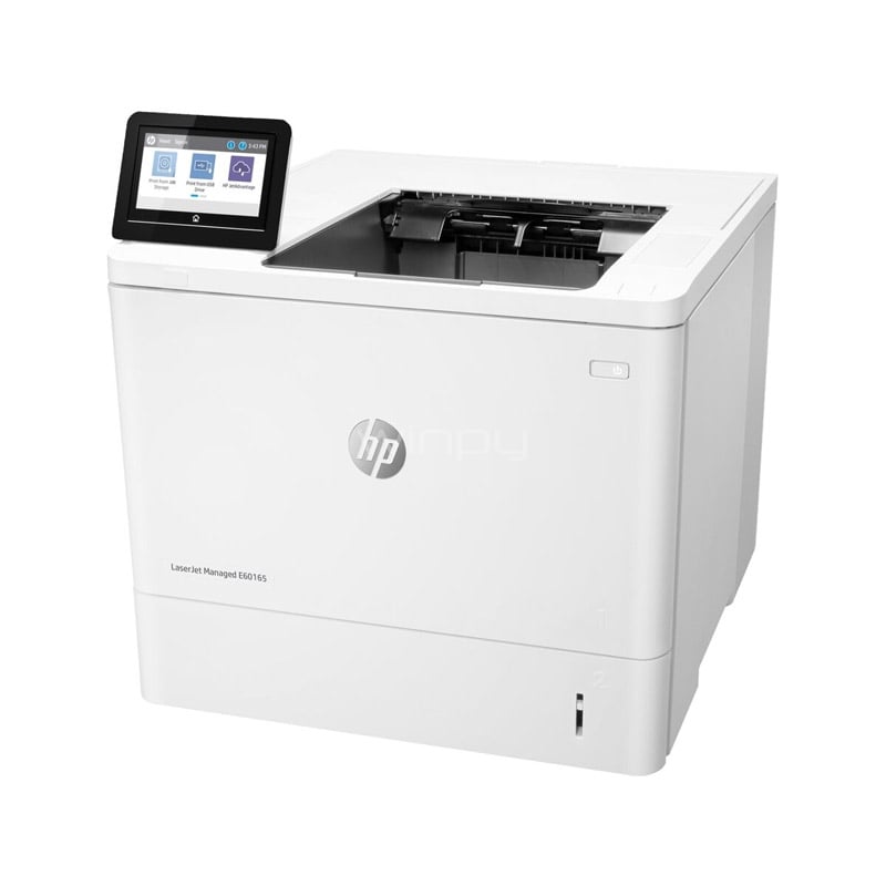 Impresora HP LaserJet Managed E60165 (Laser B/N, A4, 61ppm, 1200dpi, USB)
