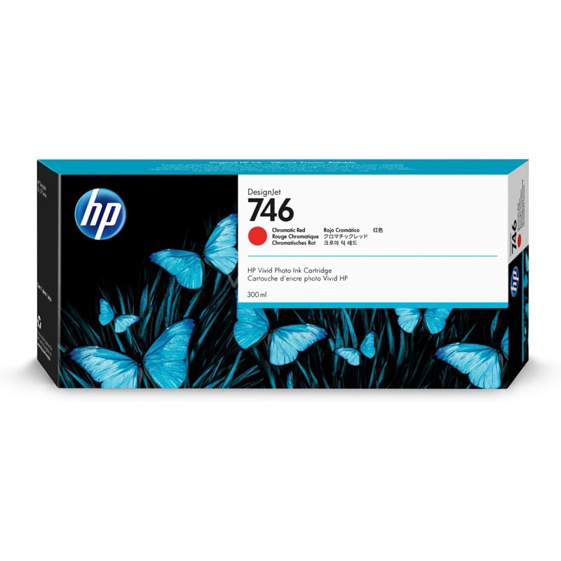 Cartucho de Tinta HP DesignJet 746 de 300 ml (Rojo Cromático)