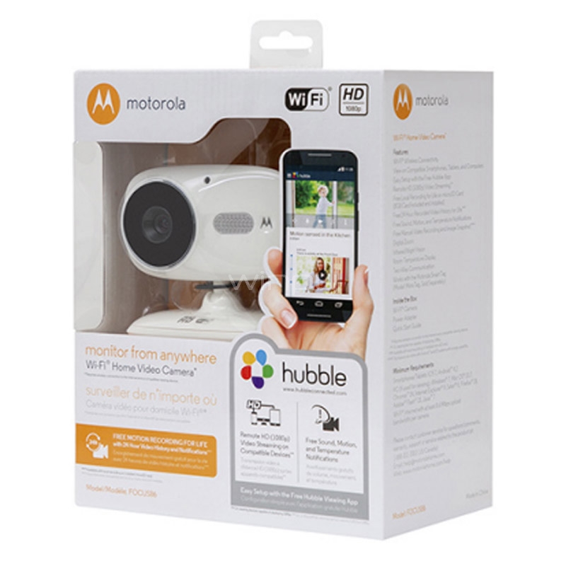Cámara Motorola Focus 86 Interior FHD fija (Wi-Fi, Zoom digital)