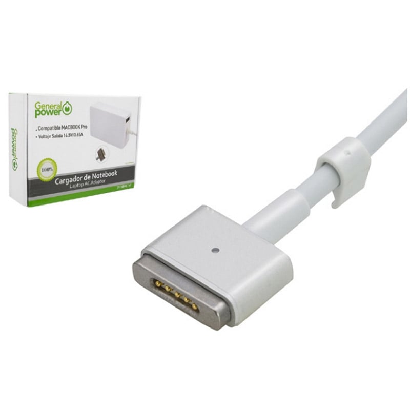 Cargador Macbook Air General Power con Magsafe 2 (16.5V, 3.65A. 60W)