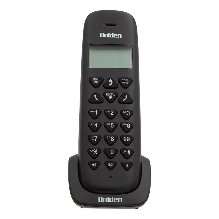 Teléfono Uniden AT3102 Inalámbrico (LCD, Bloqueo de teclado, Negro)