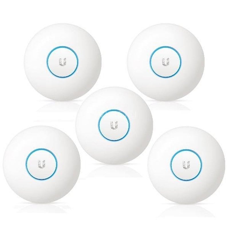 Access Point Ubiquiti UnuFi 802.11ac PRO (banda dual, 3x3 MIMO, Wifi 802.3af) KIT 5 UNIDADES