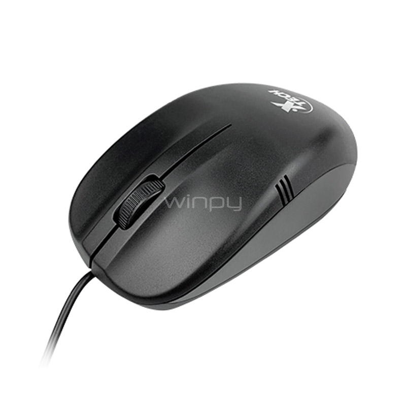 Mouse Xtech 3D de 3 botones (1000dpi, Negro)