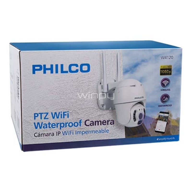 Cámara de Vigilancia IP Philco PTZ de 2.0 MP (1080P, H265, IP66, ICSee pro)