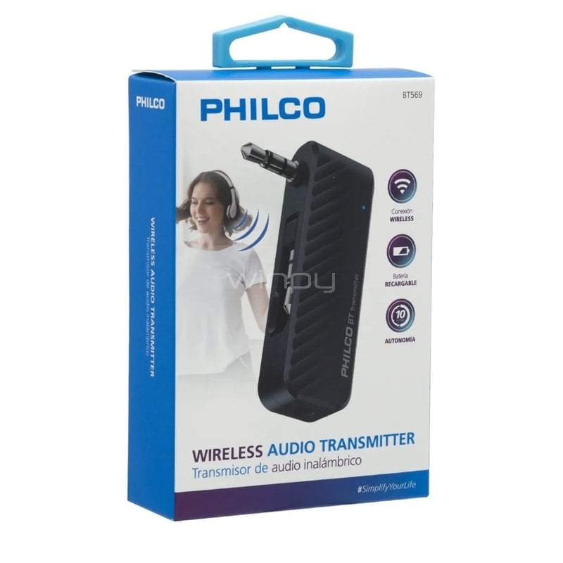 Transmisor de Audio Philco Inalámbrico (Bluetooth, hasta 7 metros)