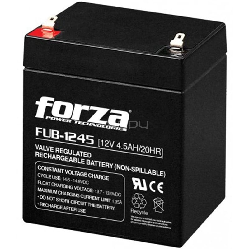 Batería Forza FUB para UPS de 4.5A (Recargable, 12V)