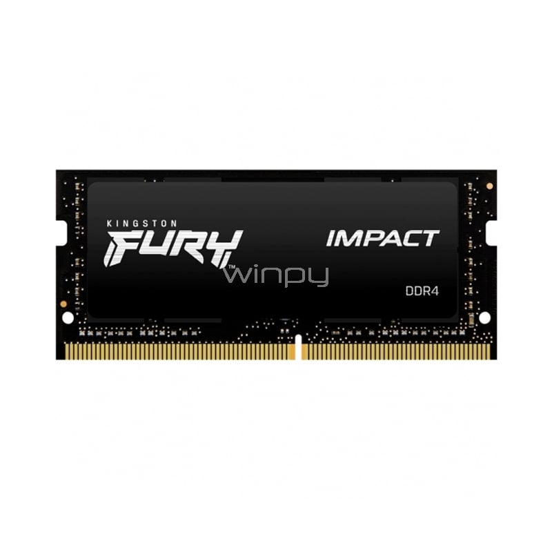 Memoria RAM Kingston Fury Impact de 32GB (DDR4, 3200MHz, CL20, SODIMM)