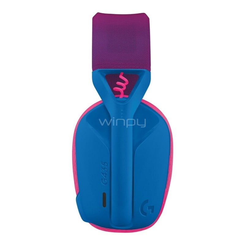 Audífonos Gamer Logitech G435 LIGHTSPEED (Dongle USB, Bluetooth, Azul)