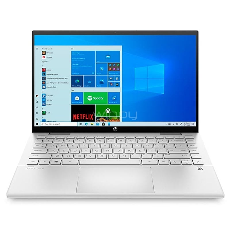 Notebook HP x360 1030 G8 de 13.3“ (i7-1185G7, 16GB RAM, 512GB SSD, Win10 Pro)
