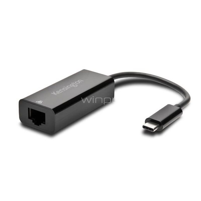 Adaptador Kensington USB-C a Ethernet (Negro)