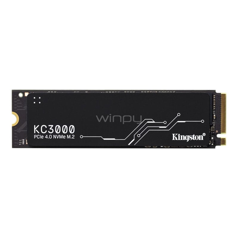 Unidad de estado sólido Kingston KC3000 de 1TB (M.2 NVMe, PCIe 4.0, Hasta 7.000 MB/s)